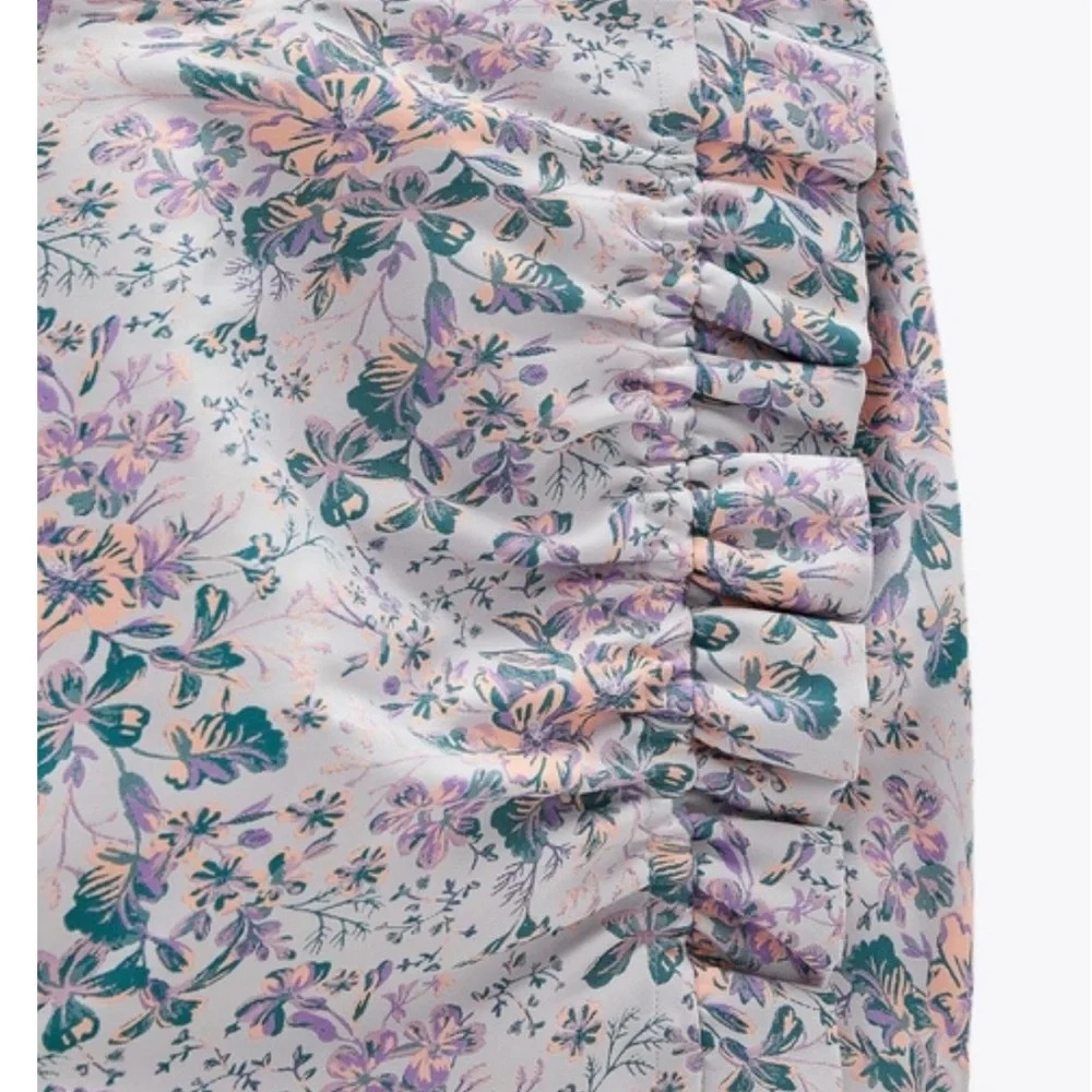 ZARA jacquard mini skirt 9006/062/330 size S -excellent condition - Picture 10 of 11